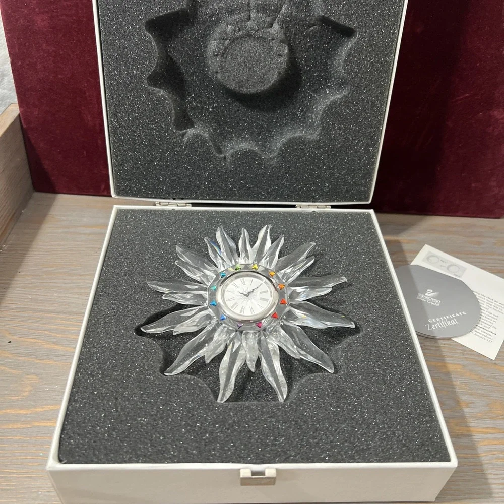 Swarovski Solaris Table‎ Clock – Crystal Clocks Collection
